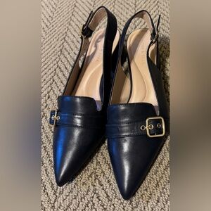 Presto and York pointed toe sling back pumps. Brand new